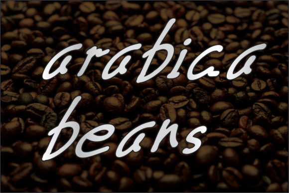 Arabica Beans Font for Business Branding