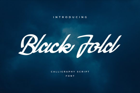 Black Fold Font: Bold & Stylish