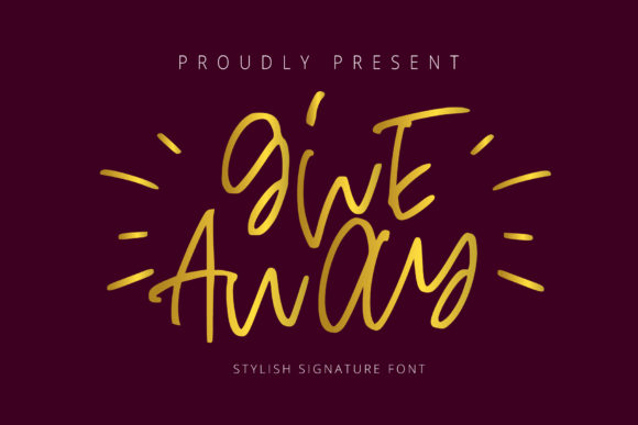 Give Away Font for Business Branding