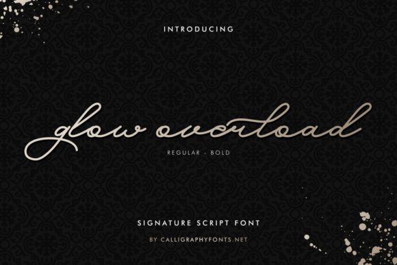 Glow Overload Font for Creative Projects