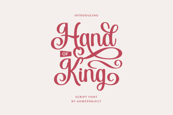 Hand of King Font for Business Branding