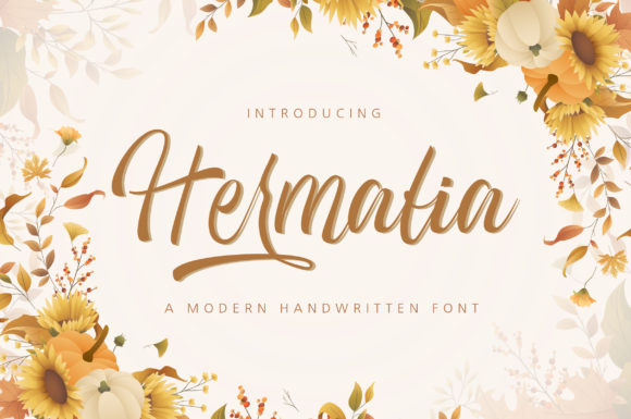 Hermalia Font: Elegant Script for Editorial Design