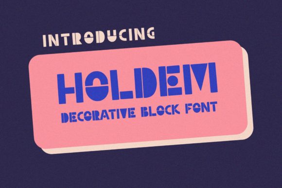 Holdem Font: A Creative Typeface for Editorial Design