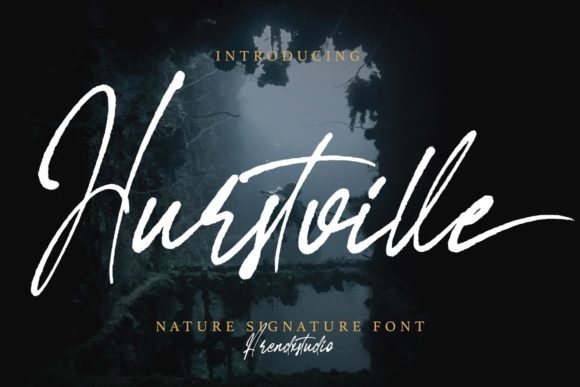 Hurstville Font: Elegant Script for Editorial Design