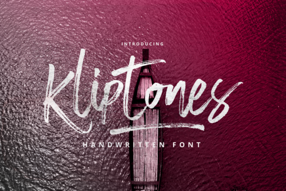Kliptones: A Brushed Handwritten Font for Creative Projects