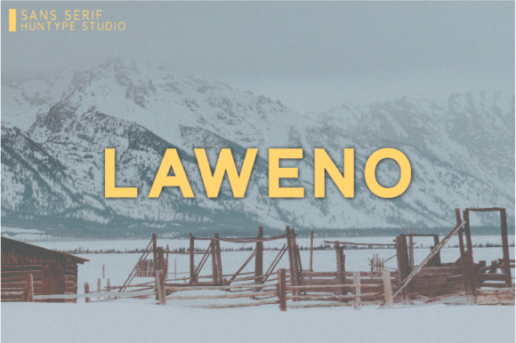 Laweno Font for Creative Projects
