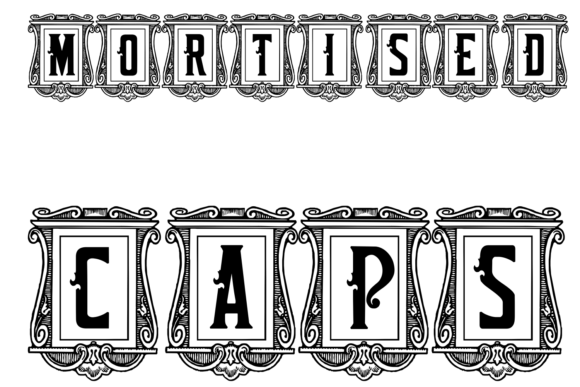 Mortised Caps Font for Web Design