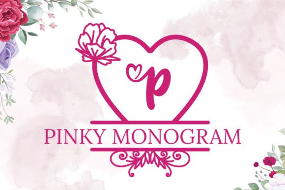 Pinky Monogram Font for Elegant Design