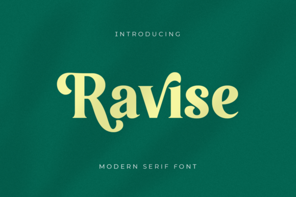 Ravise: A Serif Font for Elegant Design