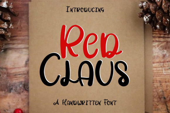 Red Claus Font for Business Branding