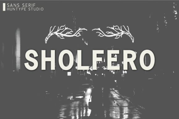 Sholfero: A Bold Sans Serif for Editorial Design
