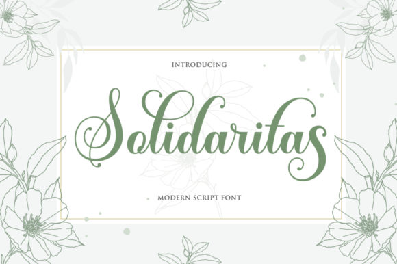 Solidaritas Font for Creative Projects
