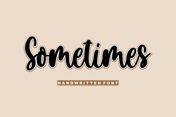 Sometimes: A Delicate Handwritten Font