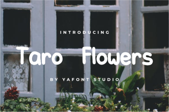 Taro Flowers Font for Creative Design