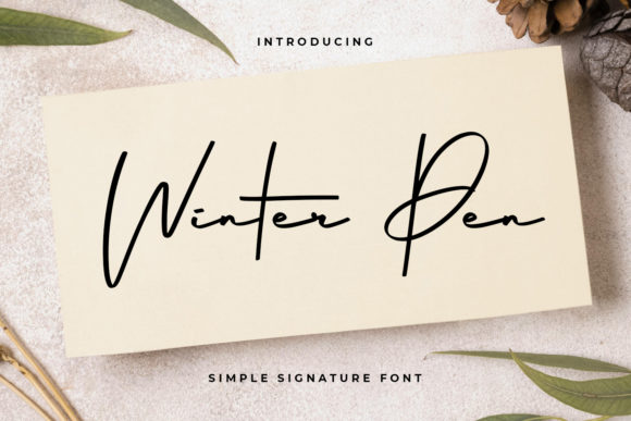 Winter Pen Font for Elegant Branding